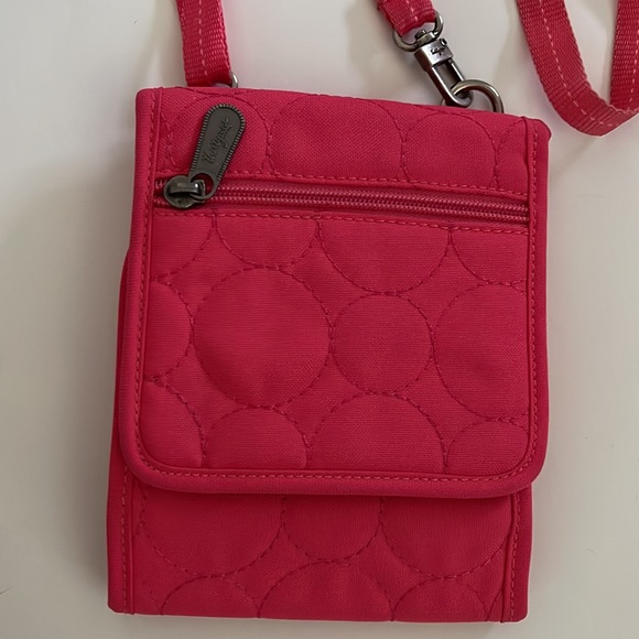 Small fabric crossbody Bag in Coral - Picture 4 of 5